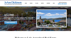 Desktop Screenshot of lakearrowheadrealestateca.com